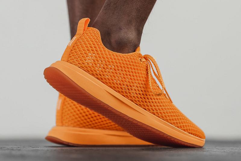 Nobull Neon Mesh Runner Men's Running Shoes Orange | USA Y1136X
